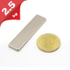 Boy 40mm  En 10mm Kalınlık 2mm N35 seri Güçlü Neodyum Mıknatıs