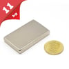 Boy 40mm  En 25mm Kalınlık 5mm N35 seri Güçlü Neodyum Mıknatıs 40x25x5