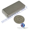 Boy 50mm  En 20mm Kalınlık 10mm N35 seri Güçlü Neodyum Mıknatıs