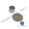 Çap 12mm Kalınlık 10mm N35 Silindir Güçlü Mıknatıs 12x10