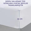 %100 Pamuk Fitted Sivi Geçirmez Tek/çift Kişilik Bebek Alez Yatak Koruyucu Full Kenar Çarşaf 60 X 120 Çok Renkli