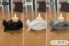 3d Baskı 3lü Balık Figürlü Dekoratif Mumluk Seti - Tealight Mumluk, Modern Ev Ve Ofis Dekoru Çok Renkli