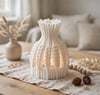 3d Baskı Buğday Demeti Tealight Mumluk Jüt İpli Dekoratif Sonbahar Hasat Feneri Şamdan Masa Süsü Çok Renkli