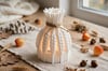 3d Baskı Buğday Demeti Tealight Mumluk Jüt İpli Dekoratif Sonbahar Hasat Feneri Şamdan Masa Süsü Çok Renkli