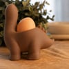 3d Baskı Dinozor Yumurtalık - Sevimli Eggosaurus Yumurta Tutucu-kahverengi Beyaz