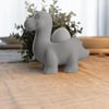 3d Baskı Dinozor Yumurtalık - Sevimli Eggosaurus Yumurta Tutucu-gri Beyaz
