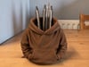3d Baskı Kapüşonlu Sweatshirt Kalemlik - Masaüstü Organizer-kahverengi Çok Renkli