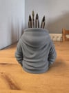 3d Baskı Kapüşonlu Sweatshirt Kalemlik - Masaüstü Organizer-gri Çok Renkli
