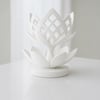 3d Baskı Lotus Çiçeği Mumluk - Dekoratif Tealight Mumluk-beyaz Çok Renkli