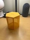 3d Baskı Petek Desenli Altıgen Kumbara Bal Peteği Dokulu Dekoratif Para Biriktirme Kutusu 12x12,5 Cm Cn