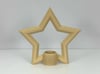 3d Baskı Yıldız Tealight Mumluk 18 Cm Ayrı Mum Hazneli Dekoratif Yıldız Şamdan Yeni Yıl Masa Süsü Çok Renkli
