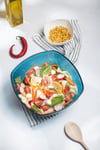 Akrilik Barok Aquamarin Büyük Kare Meyve & Salata Kasesi & Karıştırma Kabı / 3,3 Lt Cam Değildir Diğer