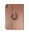 Apple İpad 2025 10.9 10.nesil A16 Kılıf 360 Tablet Deri Kılıf - Rose Gold Arka Kapak Lacivert