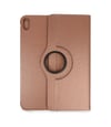 Apple İpad 2025 10.9 10.nesil A16 Kılıf 360 Tablet Deri Kılıf - Rose Gold Arka Kapak Lacivert