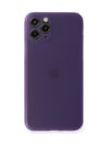 Apple İphone 11 Pro Max Kılıf Pp Ultra İnce Kapak - Mor 0.2M-Çok Renkli