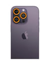 Apple İphone 12 Pro Max Uyumlu Neon Fosforlu Kamera Lens - Sarı
