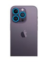 Apple İphone 12 Pro Max Uyumlu Neon Fosforlu Kamera Lens - Mavi