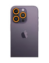 Apple İphone 12 Pro Uyumlu Neon Fosforlu Kamera Lens - Sarı