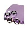 Apple İphone 13 Mini Uyumlu Raze Metal Kamera Lens - Pembe