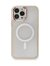 Apple İphone 13 Pro Kılıf Room Magneticsafe Silikon - Pudra 0.2M-Çok Renkli