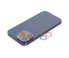 Apple İphone 13 Pro Max Uyumlu Renkli Kamera Lens Koruma Cam - Pembe-mavi