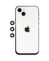 Apple İphone 14 Uyumlu Shine Kamera Lens - Gümüş