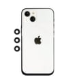 Apple İphone 14 Uyumlu Shine Kamera Lens - Gümüş