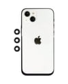 Apple İphone 14 Uyumlu Shine Kamera Lens - Gümüş
