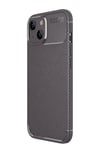 Apple İphone 15 Kılıf Auto Focus Karbon Kapak - Gri