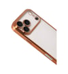 Apple İphone 17 Pro Uyumlu Lensli Silikon - Turuncu iPhone 17 Pro