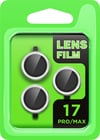 Apple İphone 17 Pro Uyumlu Raze Metal Kamera Lens - Gümüş