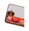 Apple İphone 17 Uyumlu Lensli Silikon - Turuncu iPhone 17 Pro