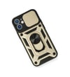 Apple iPhone Uyumlu  11 Kılıf Pars Lens Yüzüklü Silikon -  Gold Belirtilmemiş