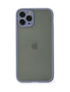 Apple iPhone Uyumlu   11 Pro Kılıf Montreal Silikon Kapak - Gri Belirtilmemiş