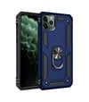 Apple iPhone Uyumlu  11 Pro Kılıf Sofya Yüzüklü Silikon Kapak -  Lacivert Belirtilmemiş
