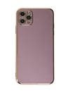 Apple iPhone Uyumlu   11 Pro Max Kılıf Volet Silikon - Mor Belirtilmemiş