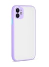 Apple iPhone Uyumlu   12 Kılıf Montreal Silikon Kapak - Mor Belirtilmemiş