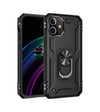 Apple iPhone Uyumlu 12 Mini - Kılıf Sofya Yüzüklü Silikon - Kapak - Siyah Belirtilmemiş