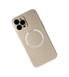 Apple iPhone Uyumlu 12 Pro - Kılıf Jack Magneticsafe Lens Silikon - Gold Belirtilmemiş