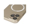 Apple iPhone Uyumlu 12 Pro - Kılıf Jack Magneticsafe Lens Silikon - Gold Belirtilmemiş