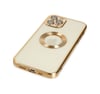 Apple iPhone Uyumlu 12 Pro - Kılıf Slot Silikon - Gold Belirtilmemiş