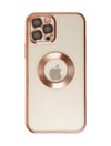 Apple iPhone Uyumlu 12 Pro - Kılıf Slot Silikon - Rose Gold Belirtilmemiş