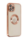 Apple iPhone Uyumlu 12 Pro - Kılıf Slot Silikon - Rose Gold Belirtilmemiş
