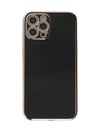 Apple iPhone Uyumlu  12 Pro Max Kılıf Volet Silikon -  Siyah Belirtilmemiş