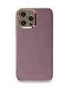 Apple iPhone Uyumlu   12 Pro Max Kılıf Volet Silikon - Mor Belirtilmemiş