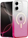 Apple iPhone Uyumlu   12 Pummel Shiny Magsafe Kapak - Pembe Belirtilmemiş