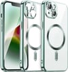 Apple iPhone Uyumlu   13 Kılıf Kross Magneticsafe Kapak - Koyu Yeşil Belirtilmemiş