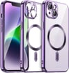 Apple iPhone Uyumlu   13 Kılıf Kross Magneticsafe Kapak - Mor Belirtilmemiş