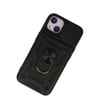 Apple iPhone Uyumlu  13 Kılıf Pars Lens Yüzüklü Silikon -  Siyah Belirtilmemiş