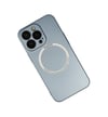 Apple iPhone Uyumlu   13 Pro Kılıf Jack Magneticsafe Lens Silikon - Sierra Blue Belirtilmemiş